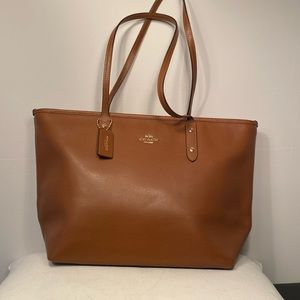 COACH Cognac Colored Tote Bag